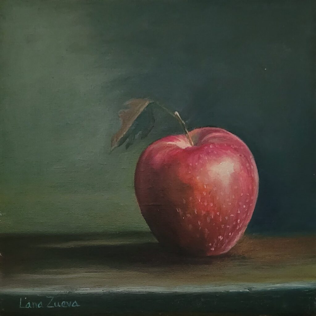 an apple painting